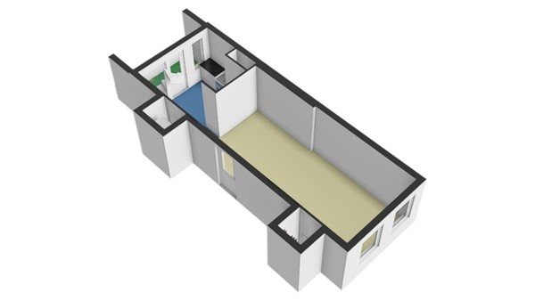 Floorplan - Volmarijnstraat 139B, 3021 XN Rotterdam